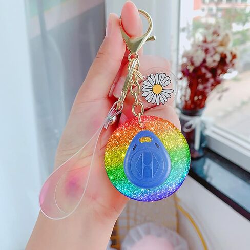 سلسلة مفاتيح من السيليكون لقوالب الراتنج، 4 قطع من قوالب صب إيبوكسي دائرية لمفاتيح RFID / متتبع المفاتيح مع 10 قطع حلقات مفاتيح in Kuwait