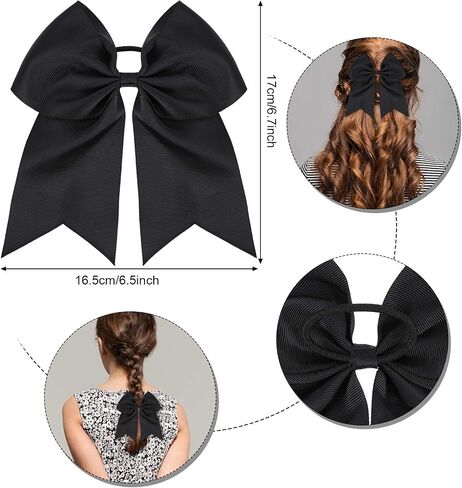 Tassel Hat Graduation Cap Decoration Set, Includes Black Graduation Cap with Tassel, Cheer Hair Bow and 6 Sheets Glitter Letter Number Stickers for Graduation Ceremony DIY Grad Cap Decoration in Saudi Arabia
