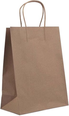 Amazon Basics Kraft Paper Bags (Small, Medium, Large) 25 pieces each, 75 Count, White in Saudi Arabia