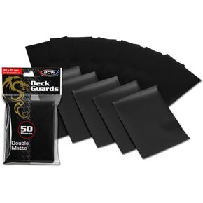300 Premium Black Double Matte Deck Guard Sleeve Protectors for Gaming Cards like Magic The Gathering MTG, Pokemon, YU-GI-OH!, & More. in Kuwait