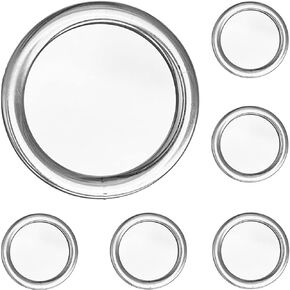 Plastic O Rings 6pcs 1-3/4" 45mm Clear Color DIY Crochet Ring Circle Hook Craft Tool Accessory for Handbag Car Seat Manual Handbag Material Plastic Ring Hook Café Curtain Rings