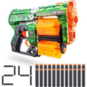 Skins Dread - Boom (24 Darts) by ZURU, X-Shot, Easy Reload, Air Pocket Dart Technology, Toy Foam Dart Blaster for Kids, Teens, Adults, Frustration Free Packaging in Saudi Arabia