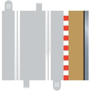 Scalextric C8223 Borders Tan Half Straight 6.75 inches