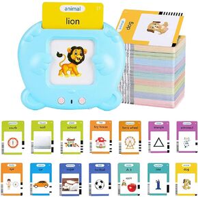 Talking Flash Cards for Toddlers 2-6 Years Old, 2 in 1 Doodle Board Preschool Educational Toy,Speech Therapy Autism Reading Machine, Preschool Montessori Toys,Xmas & Birthday Gifts (100 Words Yellow)
