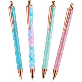 Epakh Writing Instrument Stainless Steel Weeding Pen, 4 Piece, Retractable, Air Release, Bubble Removal, DIY Craft Project, Bright Color