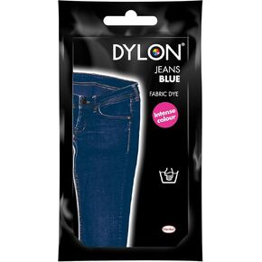 Dylon Fabric Dye, Jeans Blue, 50g, Hand Use, Ideal for Renewing Faded Clothes, Suitable for Cotton, Linen & Viscose