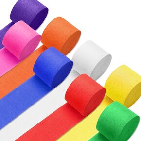 PIGETALE Crepe Paper Streamers, 8 Pastel Rolls, 656ft Party Decor in Saudi Arabia
