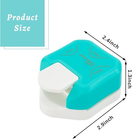 قطعتان من خرامة الزوايا المستديرة، 3 في 1 (R4mm+R7mm+R10mm) خرامة ورق للحرف الورقية، 3 طرق لخرامة الزوايا ذات الشكل الجمالي للمشروعات التي تصنعها بنفسك، والصفائح، وقاطع الصور، ومستلزمات صناعة البطاقات وسجلات القصاصات in Kuwait