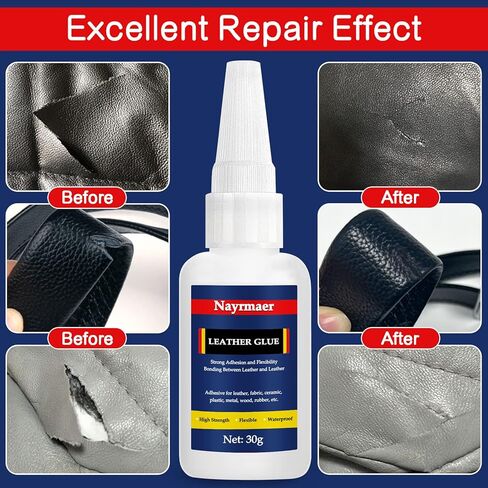 Leather Glue, Special Fabric Glue Permanent Clear Washable for Bonding Between Leather and Leather, Leather and Substrates of Different Materials (Leather glue-008, Leather Repair, Leather Glue-008) in Kuwait