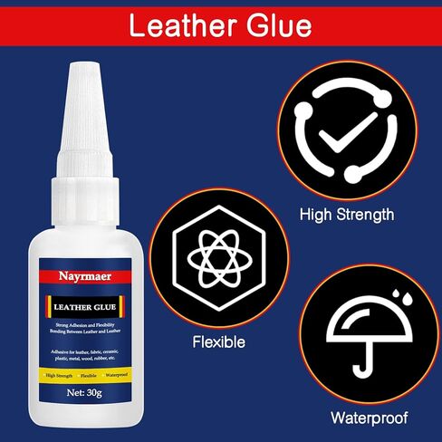 Leather Glue, Special Fabric Glue Permanent Clear Washable for Bonding Between Leather and Leather, Leather and Substrates of Different Materials (Leather glue-008, Leather Repair, Leather Glue-008) in Kuwait