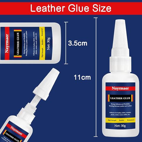 Leather Glue, Special Fabric Glue Permanent Clear Washable for Bonding Between Leather and Leather, Leather and Substrates of Different Materials (Leather glue-008, Leather Repair, Leather Glue-008) in Kuwait