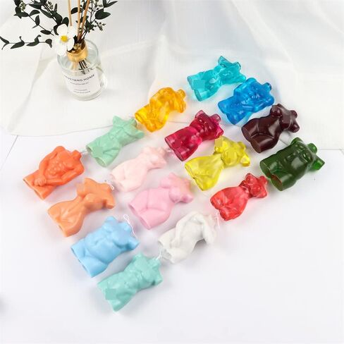 الراتنج الفن 3D الجسم حامل العفن DIY مثير نموذج الجسم شمعة العفن الإناث الجذع سيليكون قالب شمعة لصنع شمعة DIY، الشوكولاته، الصابون، الجص أو راتنجات الايبوكسي الفن (بدلة 4 (2PCS)) in Kuwait