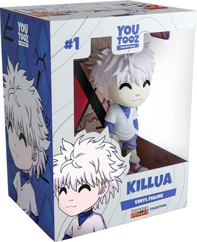 شخصية Youtooz Killua من الفينيل، إصدار محدود 4.5 بوصة، شخصية Killua Zoldyc بتفاصيل عالية من سلسلة الرسوم المتحركة Hunter x Hunter - مجموعة Youtooz Hunter x Hunter in Kuwait