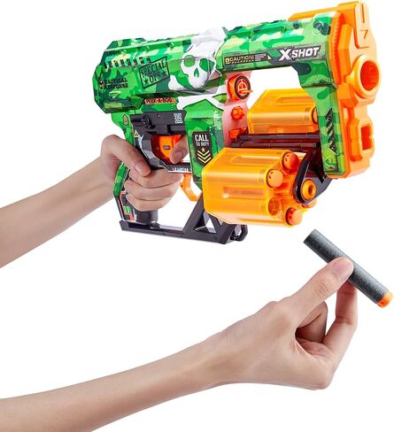 مسدس رمي السهام الإسفنجي من XShot Skins - مموه، 24 سهمًا من ZURU in Saudi Arabia