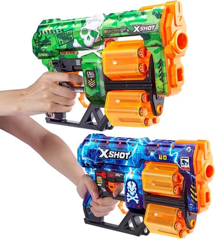 مسدس رمي السهام الإسفنجي من XShot Skins - مموه، 24 سهمًا من ZURU in Saudi Arabia