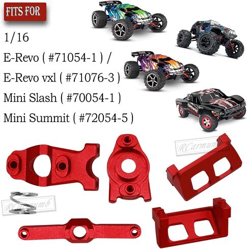 RC Upgrades Part for 1/16 E-Revo/Mini Slash/Mini Summit,Alloy Servo Saver Steering Bellcrank & Servo Guards Protector,RC Guards Steering Servo Cover Plate,Green in Kuwait