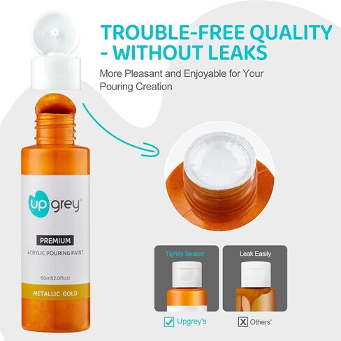 اب جراي مجموعة طلاء اكريليك 42 لون، طلاء فني غير سام (60 مل لكل قطعة) للاطفال والبالغين in Kuwait