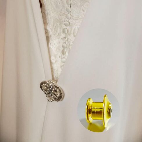 20 قطعة من حافظات دبابيس الاغلاق، اقفال دبابيس معدنية، مشابك قفل معدنية للمجوهرات، بروش، شارات الاسم والحرف اليدوية، 20 قطعة in Kuwait