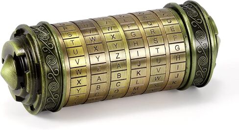 قفل لغز رمز دافنشي، صندوق أحجية مع حلقتين/بطاقة هدية، قفل مركب مع مقصورات مخفية، هدايا عيد ميلاد في عيد الحب له هدايا لها in Kuwait