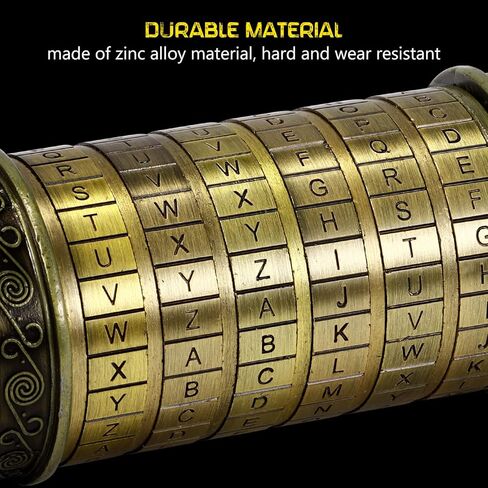 قفل لغز رمز دافنشي، صندوق أحجية مع حلقتين/بطاقة هدية، قفل مركب مع مقصورات مخفية، هدايا عيد ميلاد في عيد الحب له هدايا لها in Kuwait