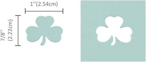 Bira Craft 1 inch Shamrock 1 Lever Action Craft Punch, St. Patrick’s Day Punch, for Paper Crafting Scrapbooking in Saudi Arabia