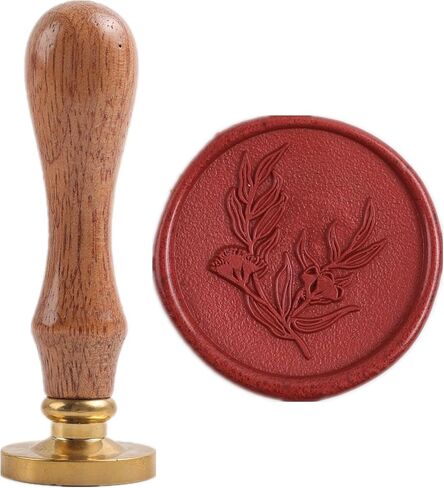 Wax Seal Kit, ONWINPOR 40 Pcs Glue Gun Wax Seal Sticks with Eucalyptus Wax Seal Stamp, Sealing Glue Gun, Wax Seal Molds, Double Sided Adhesive Dots and Wax Seal Pen, Great for Christmas Gift (A02) in Kuwait