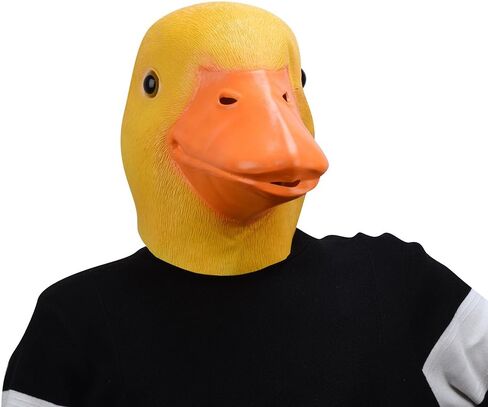 قناع البطة من اللاتكس للهالوين، قناع حيوانات بتصميم مبتكر من المطاط، أقنعة لكامل الرأس in Kuwait