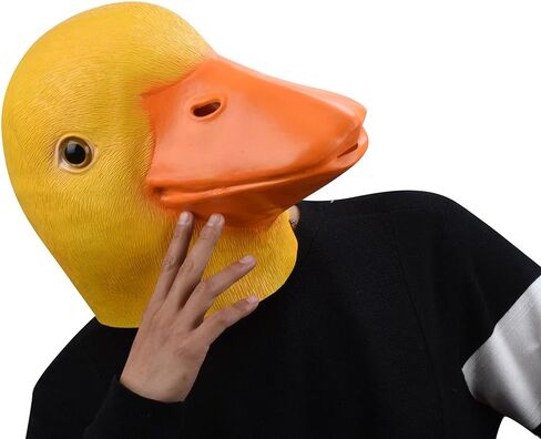 قناع البطة من اللاتكس للهالوين، قناع حيوانات بتصميم مبتكر من المطاط، أقنعة لكامل الرأس in Kuwait