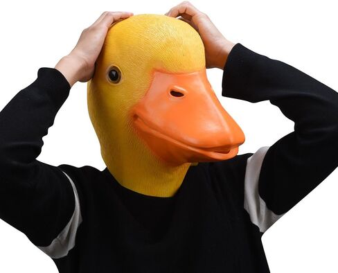 قناع البطة من اللاتكس للهالوين، قناع حيوانات بتصميم مبتكر من المطاط، أقنعة لكامل الرأس in Kuwait