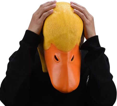 قناع البطة من اللاتكس للهالوين، قناع حيوانات بتصميم مبتكر من المطاط، أقنعة لكامل الرأس in Kuwait