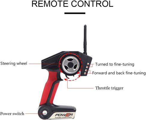 شاحنة مونستر كهربائية عالية السرعة من جول ار سي دبليو ال تويز A979-B بمقياس 1/18 بتردد 2.4G 1/18 ودفع رباعي 70 كم/ساعة in Kuwait