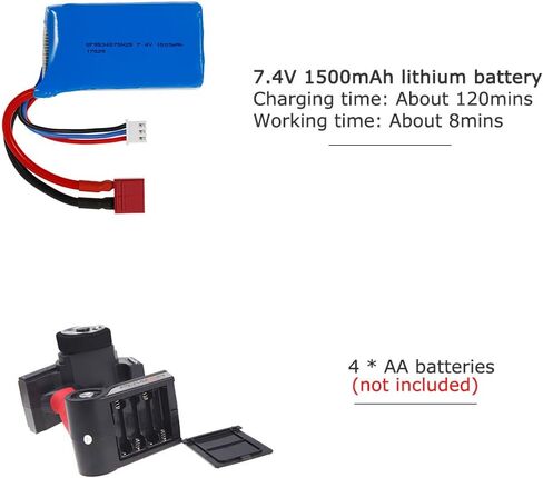 شاحنة مونستر كهربائية عالية السرعة من جول ار سي دبليو ال تويز A979-B بمقياس 1/18 بتردد 2.4G 1/18 ودفع رباعي 70 كم/ساعة in Kuwait