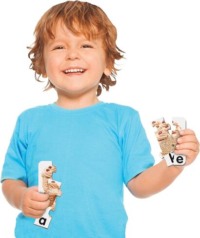 The Learning Journey: Match It! - Spelling - 20 Piece Self-Correcting Spelling Puzzle Three and Four Letter Words Montessori Learning Girl Boys Gifts Ages 4,5,6,7,8-Year-Olds - Award Winning Toys in Saudi Arabia