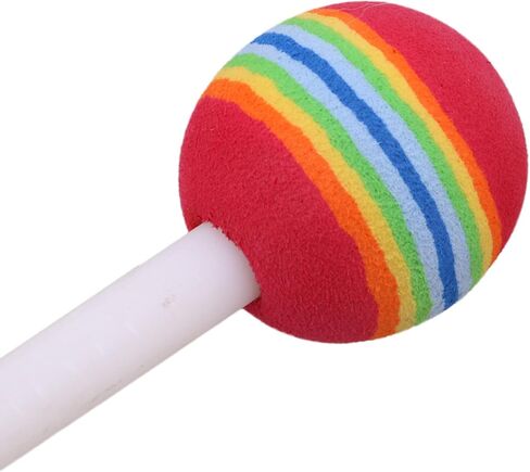 Yibuy 7.9" Diameters Drum with Rainbow Color Mallet Music Rhythm Instruments Drum Set Pack of 5 in Saudi Arabia