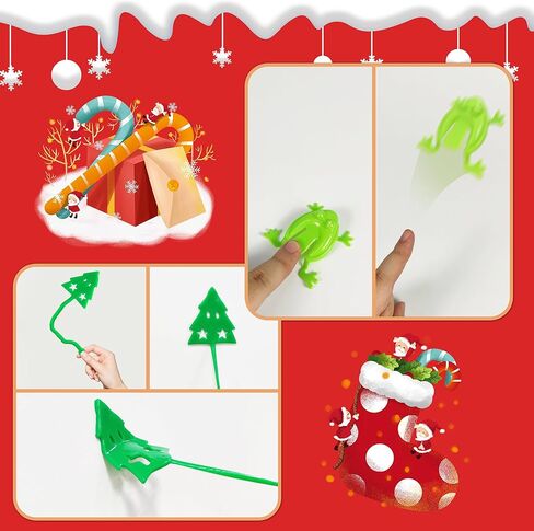 144 قطعة من ألعاب هدايا حفلات الكريسماس من Tazimi للأطفال في حفلات أعياد الميلاد، حشوات كبيرة، حقيبة حشو، جوائز صندوق الكنز، ألعاب للفصل الدراسي (01) in Kuwait