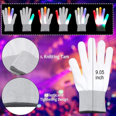 Max Fun Halloween Mask Glowing Gloves for Halloween Costume Cosplay Party Led Light Up Scary Masks for Halloween Party in Saudi Arabia