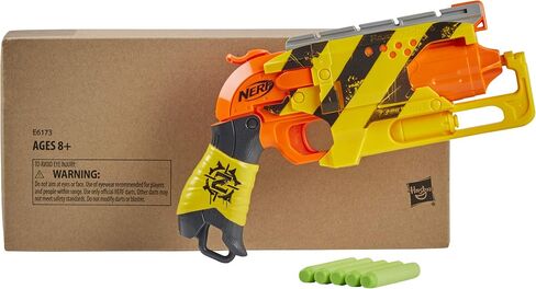 Nerf Zombie Strike Hammershot Blaster, Pull-Back Hammer-Blasting Action, 5 Darts (Amazon Exclusive) in Saudi Arabia