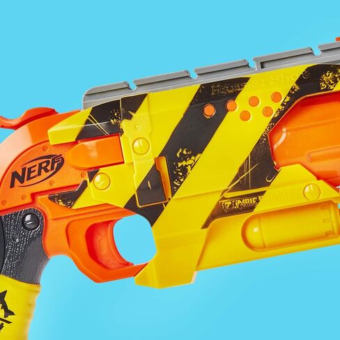 Nerf Zombie Strike Hammershot Blaster, Pull-Back Hammer-Blasting Action, 5 Darts (Amazon Exclusive) in Saudi Arabia