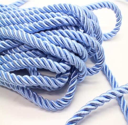 PAMIR TONG 5mm 3 Braided Cord Thread Decorative Twisted Satin Polyester Twine Cord Rope String Thread Shiny Cord Choker Thread DIY Cord Jewelry Findings GD20SC150 (20 Bundles Multi-Color) in Saudi Arabia