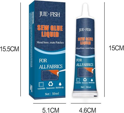 Nynelly سريع الجفاف خياطة النسيج الغراء السائل الترابط السريع تعزيز النسيج لاصق الغراء لبقع النسيج الانصهار الدائم، إصلاح سريع للملابس الجينز الفانيلا الدنيم الجلود البوليستر إصلاح الدمية in Kuwait