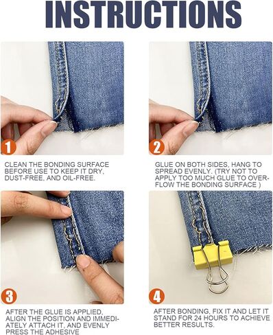 Nynelly سريع الجفاف خياطة النسيج الغراء السائل الترابط السريع تعزيز النسيج لاصق الغراء لبقع النسيج الانصهار الدائم، إصلاح سريع للملابس الجينز الفانيلا الدنيم الجلود البوليستر إصلاح الدمية in Kuwait