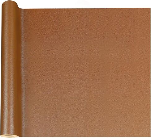 MILEQEE رقعة إصلاح جلدية كبيرة جدًا، 54 بوصة × 19.7 بوصة، شريط إصلاح جلدي ذاتي اللصق، طقم إصلاح النسيج للأثاث، والأرائك والأرائك الفينيل، ومقاعد سائق قارب السيارة، وكراسي المكتب، بني داكن in Kuwait