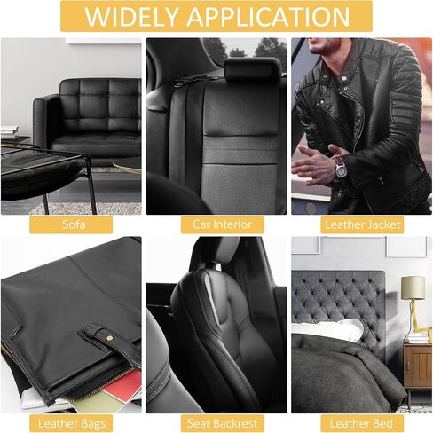 Leather Repair Tape Patch, Black, 15 x 78 inch Self-Adhesive Leather Repair Patch Cuttable for Furniture, Sofa, Seat Backrest, Car Interior, Bags, Vinyl Repair Patch Kit in Kuwait
