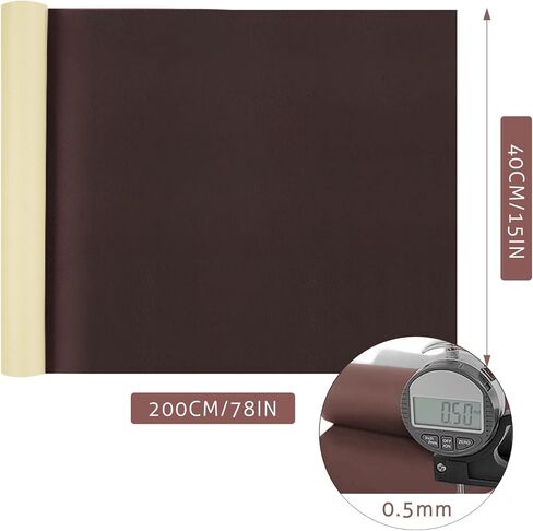 Leather Repair Tape Patch, Black, 15 x 78 inch Self-Adhesive Leather Repair Patch Cuttable for Furniture, Sofa, Seat Backrest, Car Interior, Bags, Vinyl Repair Patch Kit in Saudi Arabia