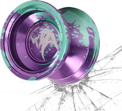 Yoyo Ball, Aluminum Alloy Unresponsive Professional Yoyo Ball Toy with String Glove for Children Adult Birthday Gift(Green) Yoyo Professional in Saudi Arabia