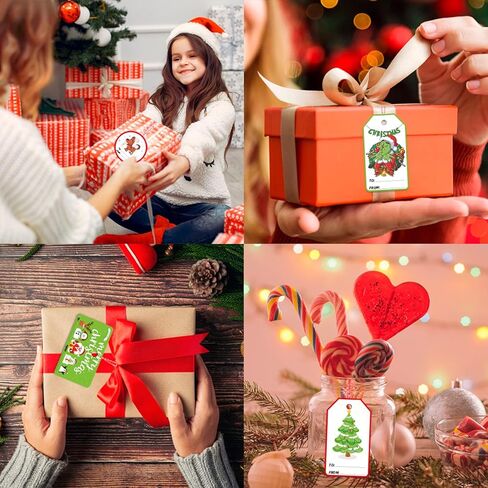 Christmas Gift Tags 120 Pcs Christmas Tags Cotton String and Twine String Christmas Tags for Gifts for DIY Christmas Decoration in Kuwait