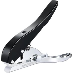 ثقب واحد، ثقب واحد 1/4 بوصة، ثقب واحد عالي التحمل للورق والحرف اليدوية من الورق المقوى البلاستيكي، للأطفال والكبار (8 مم أسود) in Kuwait