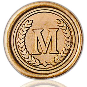 50pcs Initial Wax Seal Stickers Self Adhesive, Alphabet Letter A Sealing for Wedding Party Invitations, Custom Gift Handmade, Bridal Shower (L, Gold, 50pcs)