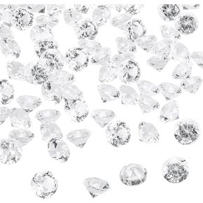 OUTUXED 300pcs 0.8"(20mm) Clear Diamonds Crystals Acrylic Gems Wedding Table Scattering Gemstones Halloween Party Decorations Bridal Shower Vase Fillers, 1.5 LB, with 1 Large Velvet Pouch in Kuwait