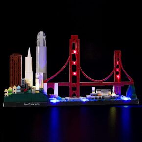 GEAMENT Upgraded Version USB Light Kit for Architecture Skyline Collection San Francisco Golden Gate Bridge - Compatible with Lego 21043 Bricks Model (Model Set Not Included) (with Instruction) in Saudi Arabia